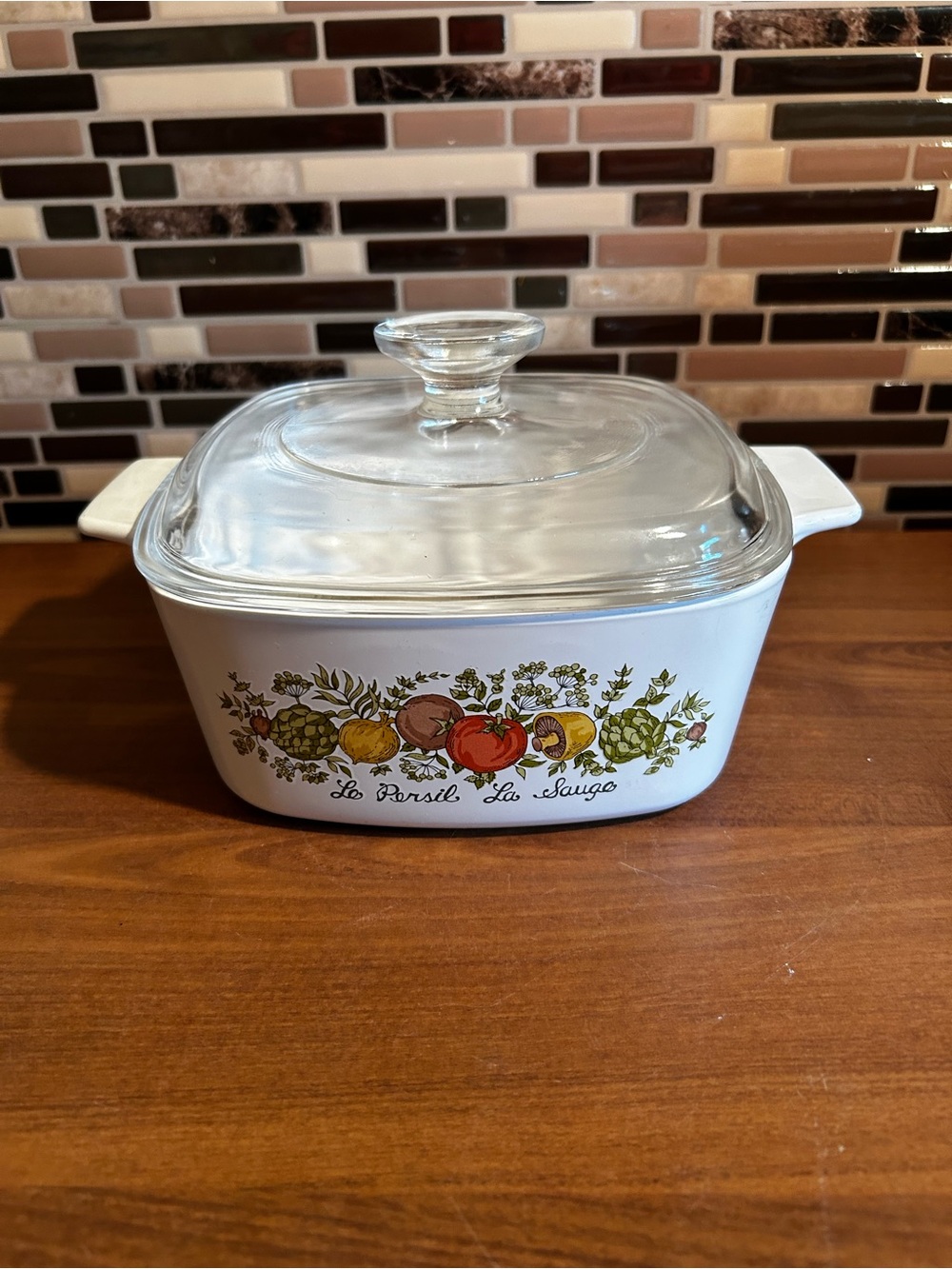 Vintage Corningware Spice of Life 1.5 Quart Casserole Dish with Lid A1 1/2-B